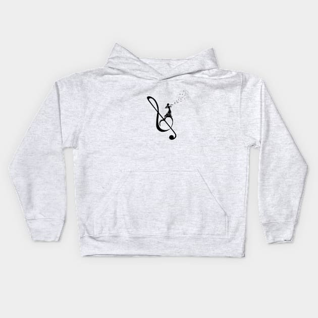 The girl fluting on the Sol Kids Hoodie by vuminhvuong